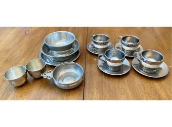 Pewter And Stainless Steel Lot