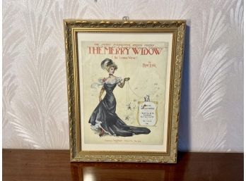 Two Sided Framed Print Of Cover For Old Sheet Music