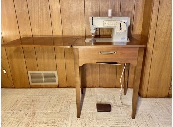 Singer Sewing Machine And Table