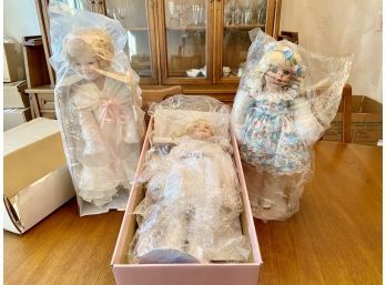 Three Goebel And Hamilton Collection Dolls New In Package