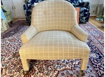 Button Back Low Rise Upholstered Chair