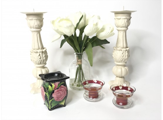 Candle Holders Votives And Tulips