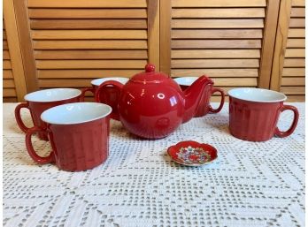 Tea Time In Red