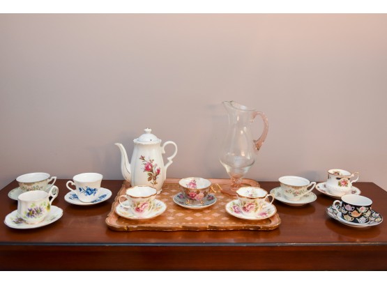 Collection Of Tea Cups, Teapots And More
