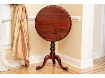 Antique Victorian Round Tilt-Top Table