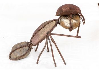 Quirky Handcrafted Sculpture Of A Cowboy Ant