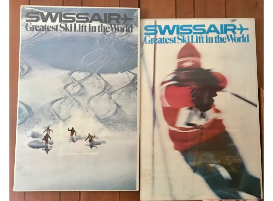 Two Vintage SwissAir Posters