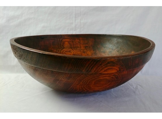 Large Wooden Hand Crafted Salad Bowl