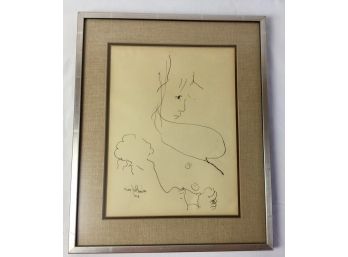 Signed Gino Hollander Pen And Ink