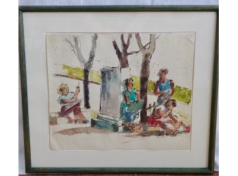 Harry Hering, Watercolor, Signed