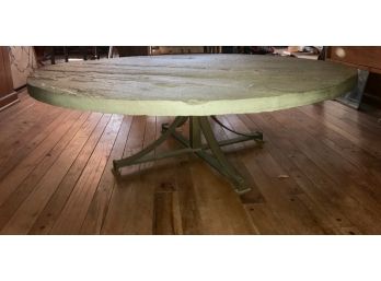 Wrought Iron And Bluestone Coffee Table
