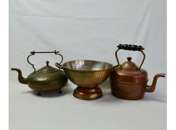 Dealer's Copper & Brass Lot (3)