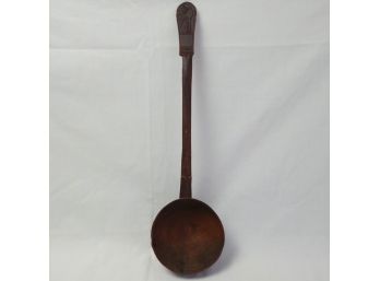 Wooden Ladle With Carved Bird Handle