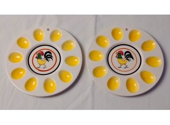 Two Deviled Egg Plates