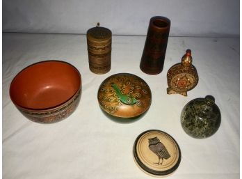 Seven Collector's Boxes And Containers (7)