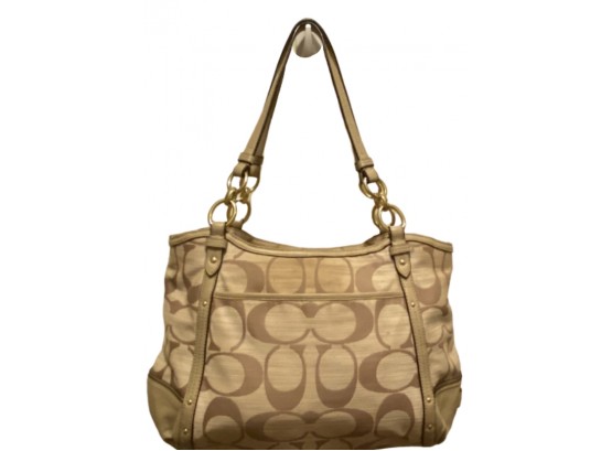 COACH Large Shoulder Bag / Tote  With Signature 'C' Pattern