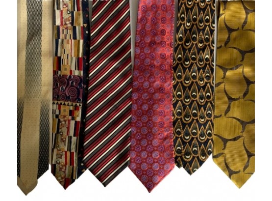 Set Of Six Men's Ties (Including Canali)