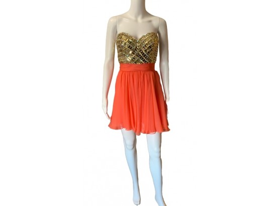 La Femme Strapless Dress, Size 6