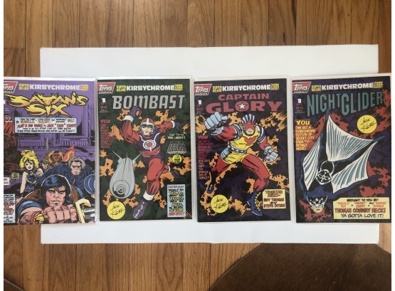 Satan Six, Bombast, Captain Glory And Night Glider Comic Books