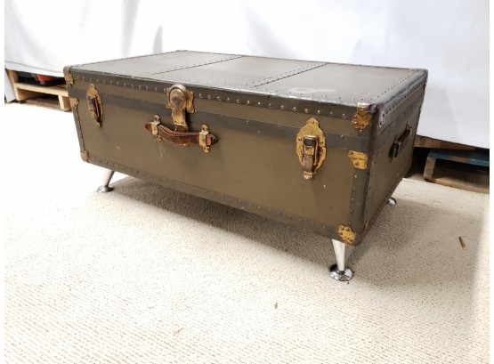 Repurposed Vintage Steamer Trunk Coffee Table