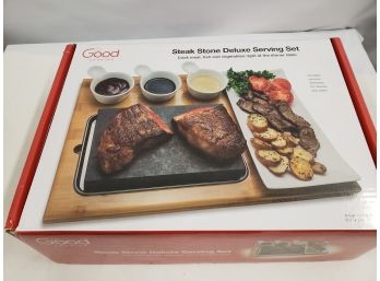 New Good Cooking Steak Stone Serving Set
