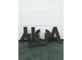Large Aluminum Decor Letters
