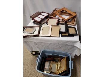 Large Assortment Of Pictures Frames