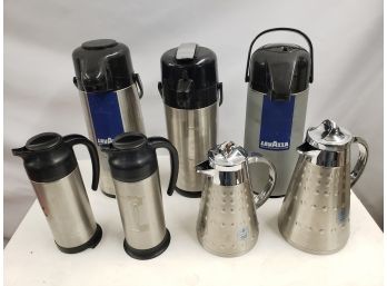 Stainless Lot Coffee, Hot Water And Creamer Pump Dispensers & Carafes