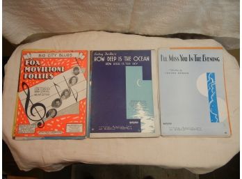 Eighteen Old Sheet Music Pamphlets