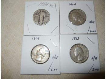 Four Silver Quarters