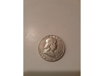 1962 P Ben Franklin Silver Half Dollar