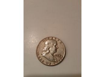 1958 P Ben Franklin Silver Half Dollar