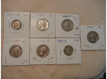 Five Silver Quarters + Two Silver Dimes