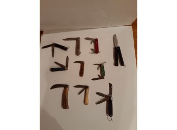 10 Pocket Knives Collection