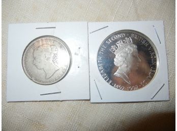 1900 Newfoundland 1/2 Dollar + British Virgin Island .999 Silver