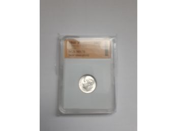 1960 P Roosevelt Dime, MS70, 90% Silver