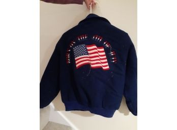 'Born In The USA' Insulated Jacket, With American Flag