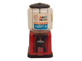 Vintage American Magic Colors Bubble Gum Machine