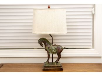 Vintage Warrior Horse Lamp