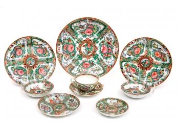Collection Of Chinese Export Dishes And Cup