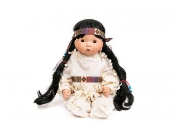 Well Made Native American Doll Marked 'MCF9 '99'