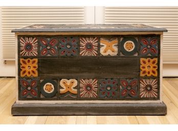 Pier 1 Imports Wooden Trunk Chest