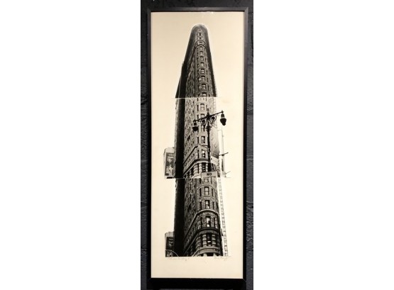 Vintage NYC Flatiron Building Collage - Signed