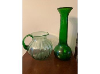 Decorative Green Vases