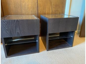 Two Night Stands With Glass Tops