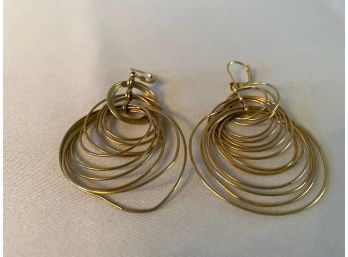 Spiral Goldtone Earrings
