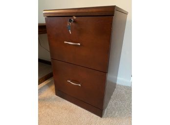 Wooden File Cabinet With Key