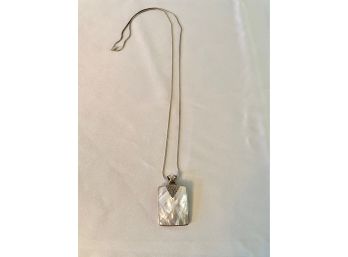 Sterling Mother Of Pearl Necklace