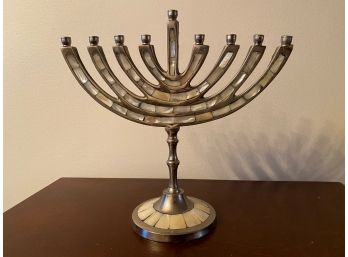 Menorah With Mother Of Pearl Made In India