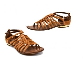 Louis Vuitton Suede Gladiator Sandals (Size 9)